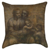 Small Leonardo Da Vinci - Madonna and Child Throw Pillow