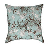 Moss Butterfly and Lily Flourish Throw Pillow