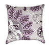Lavender Oriental Flourish Floral Throw Pillow