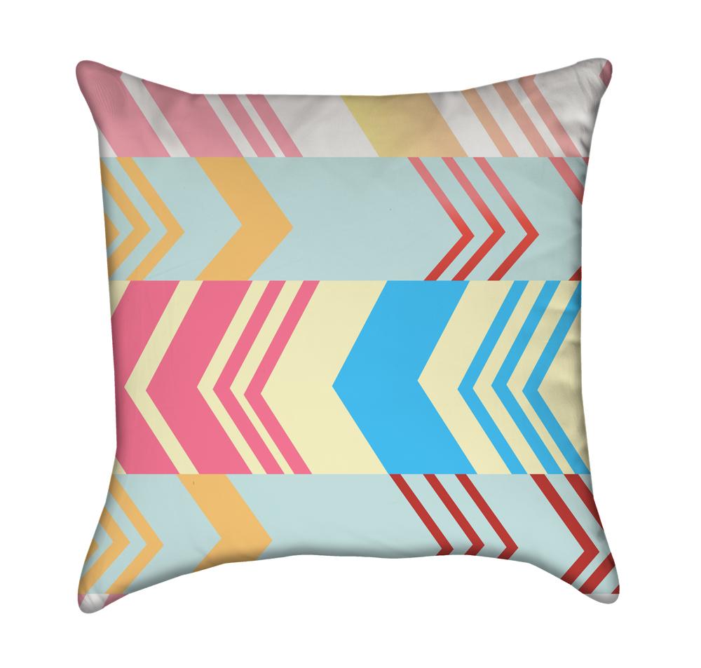 Arizona Mesa Striped Lines Throw Pillow