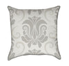Large Neutral Beige and Tan Damask Throw Pillow