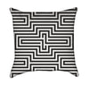 Abstract Modern Black and White Optical Illustion Throw Pillow