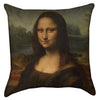 Small Leonardo Da Vinci - The Mona Lisa Throw Pillow