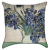Small Vincent Van Gogh - Blue Irises Throw Pillow