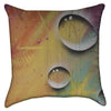 Small Abstract Neon Water Droplets Graffiti Throw Pillow