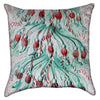Small Jellyfish Tendrils Turquoise Throw Pillow