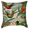 Small Flying Humming Birds Throw Pillow