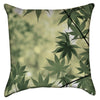 Small Green Japanese Maple Throw Pillow