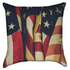 Small Folded Americana - Red White and Blue Throw Pillow