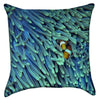 Small Turquoise Clown Fish Dream Throw Pillow