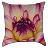 Small Blooming Dahlia Throw Pillow