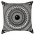 Black and White Tribal Op Art Throw Pillow