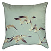 Small Flying Seagulls Throw Pillow