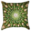 Small Prickly Cactus Mandala Throw Pillow