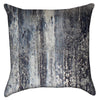 Small Grunge Black Blue and Grey throw Pillow