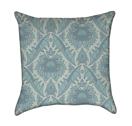 Victorian Seafoam Throw Pillow