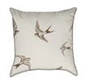 Delicate Brown Swallow Throw Pillow