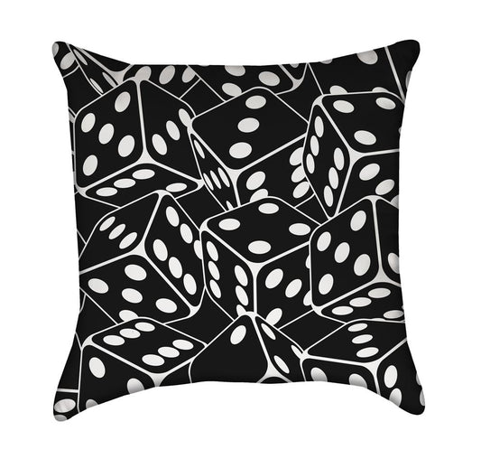 Gamer Dice Throw Pillow