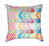 Cheerful Colorful Girly Stripes Throw Pillow