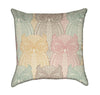 Delicate Pastel Owls on Beige Throw Pillow