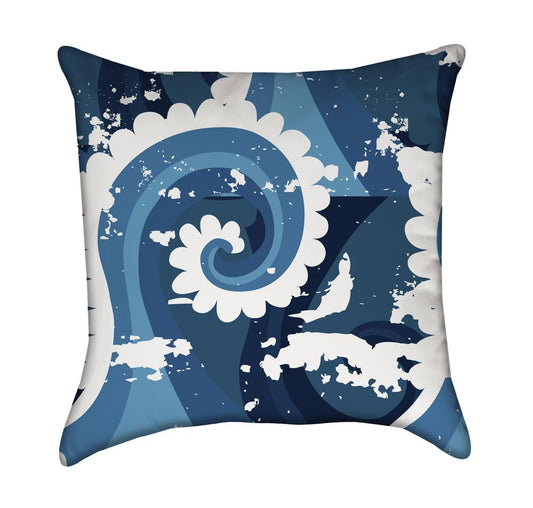 Surf's Up Ocean Wave Throw Pillow