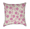 Pink Roses and Polka-Dots Throw Pillow