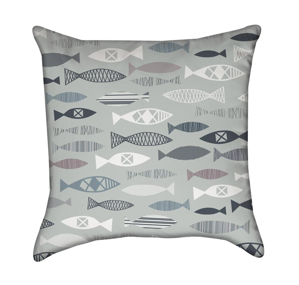 Fisherman's Catch Throw Pillow