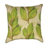 Green Leaf Nature Throw Pillow