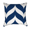 Larger Dripping Navy Blue and White Chevron Stripes