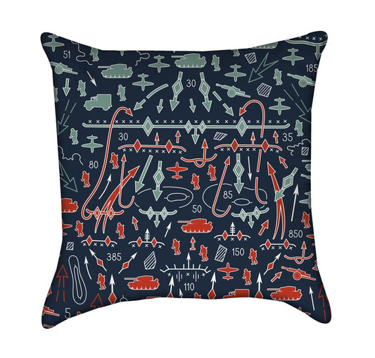 Little Boys Wwii Military Navy Throw Pillow