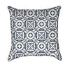Delicate Lace China White and Blue Throw Pillow
