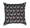 Invasion of the Teal Chicken Army Throw Pillow