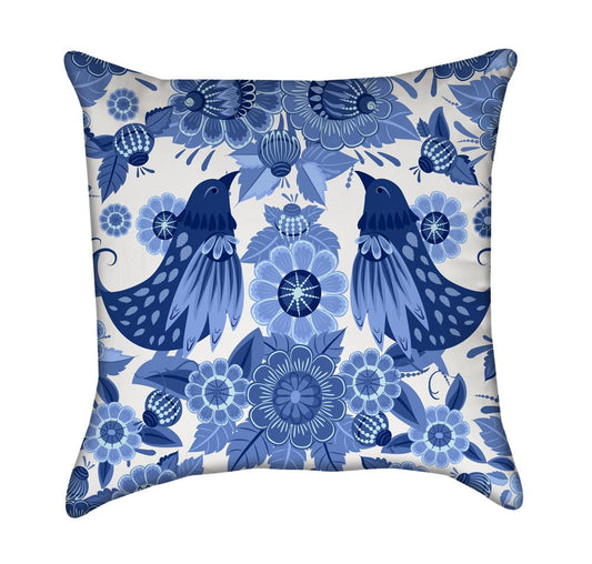 Fine English China Partrige BirdsThrow Pillow