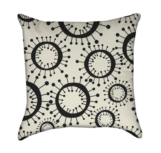 Microscopic Bacteriophage Biology Germ Abstract Throw Pillow