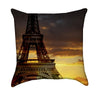 Eiffel Tower Paris Sunset Throw Pillow