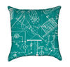 Physics Math Green Classroom Throw Pillow