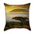 Safari Sunset with Misty Clouds Over Mount Kilimanjaro African Throw Pillow