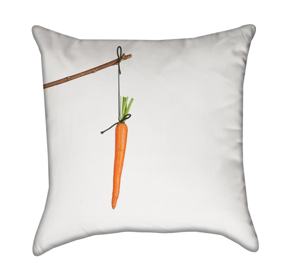 Horsie and Bunny Bait Throw Pillow