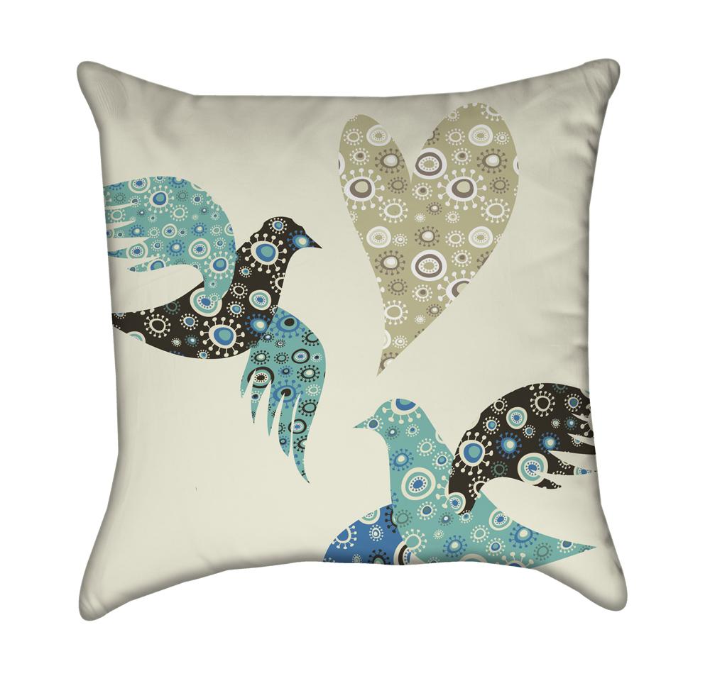 Two doves and a heart