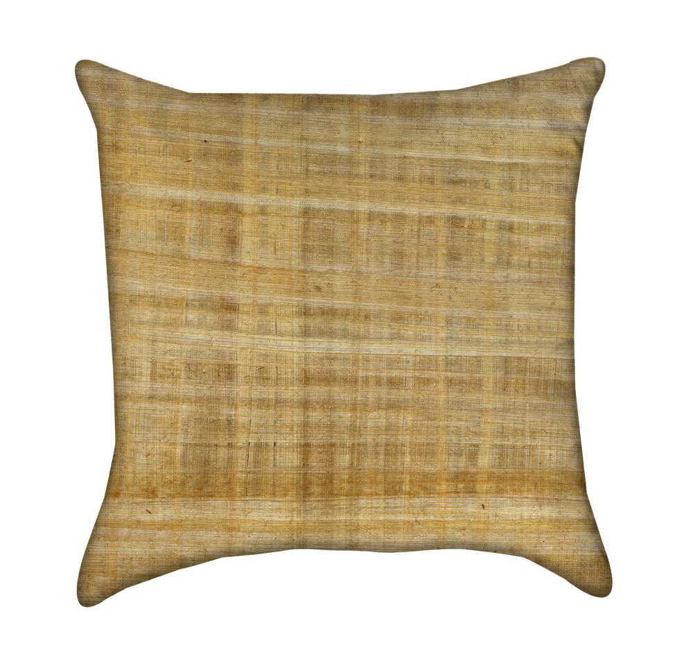 Medium Papyrus Tan Color Throw Pillow