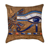 Eye of Horus Sun God Egyptian Papyrus Throw Pillow