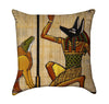 Anubis Egyptian Papyrus Throw Pillow
