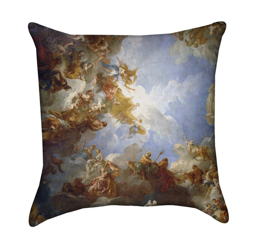 Heavenly Painting in Versailles Throw Pillow