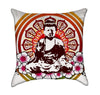 Colorful Buddha Mandala Throw Pillow