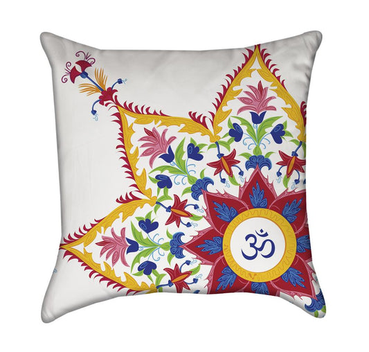 Beautiful Corner Aum Mandala Throw Pillow
