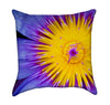 Purple Lotus Flower Throw Pillow