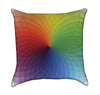 Rainbow Color Pallete Throw Pillow