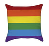 Colorful Rainbow Flag Throw Pillow