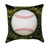 Baseball Resting in Grass Throw Pillow