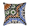 Colorful Corner Moroccan Mosaic Throw Pillow